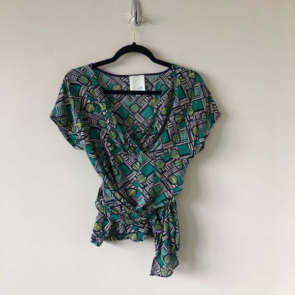 ANTHROPOLOGIE “Odille” Geometric Print Top - Picture 3 of 6